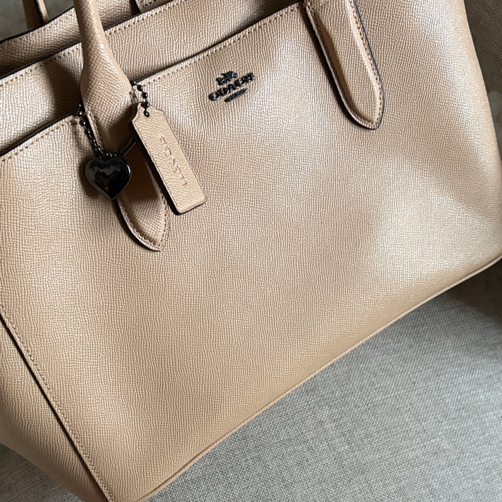 Coach Light Pink Leather Tote Bag